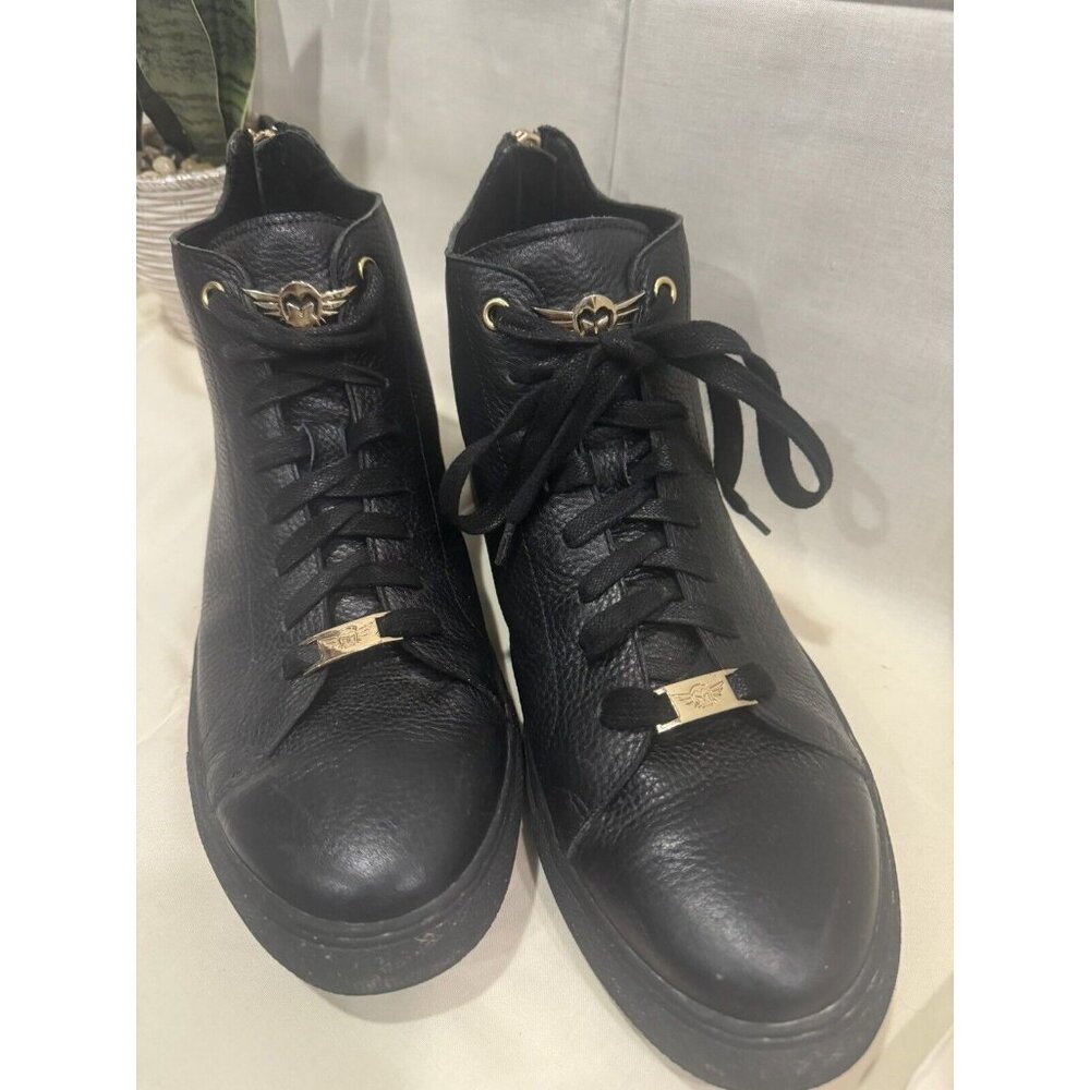 Ferrari Massari Men's Black Genuine Italian Calf Skin Race Wear Rare Sz 9.5